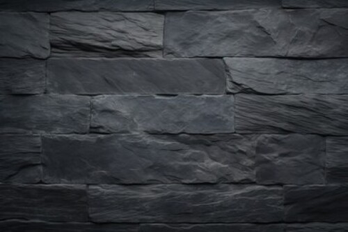 Image of hard marble materi natural mineral nobody wall slate grey slate textured stone black texture stone Dark vein rough grey old detail floor background closeup board background black blackboard texture printed on Printed Glass Splashbacks
